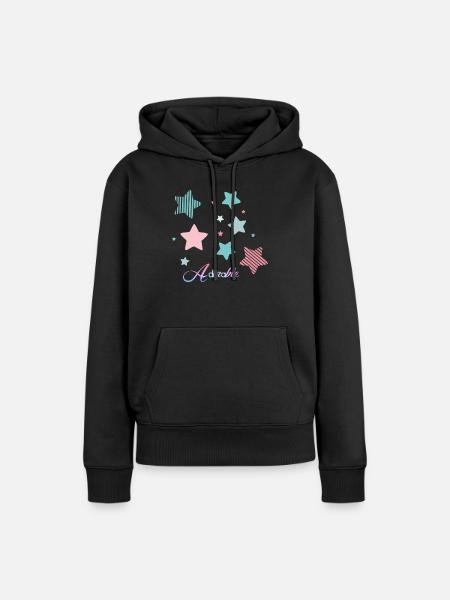 Niedlich. - Frauen Premium Bio Hoodie - Schwarz