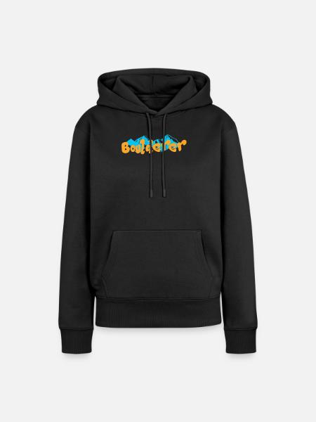 Bouldern Boulderer - Frauen Premium Bio Hoodie - Schwarz