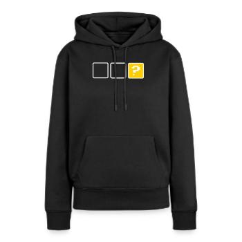 Leere Schachtel - Frauen Premium Bio Hoodie - Schwarz - Vorne - Julia (174cm)