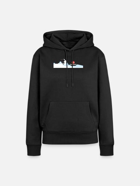 Hakuba Ski - Frauen Premium Bio Hoodie - Schwarz