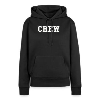 équipage - Sweat à capuche Premium bio Femme - noir - Devant - Julia (174cm)