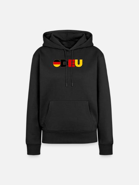 Deutschland - Frauen Premium Bio Hoodie - Schwarz