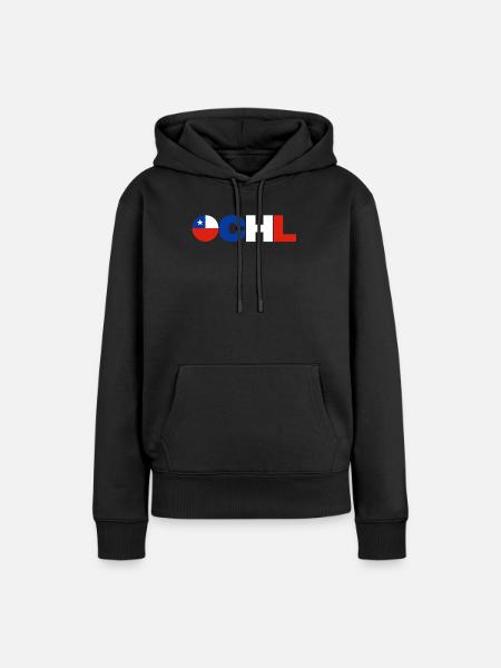 Chile - Frauen Premium Bio Hoodie - Schwarz