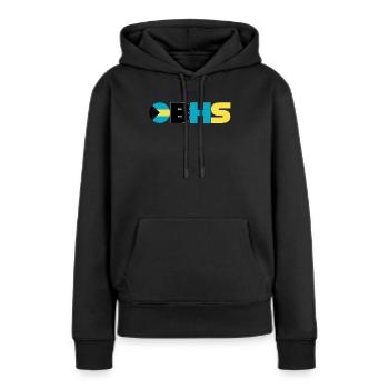 Bahamas - Sweat à capuche Premium bio Femme - noir - Devant - Julia (174cm)