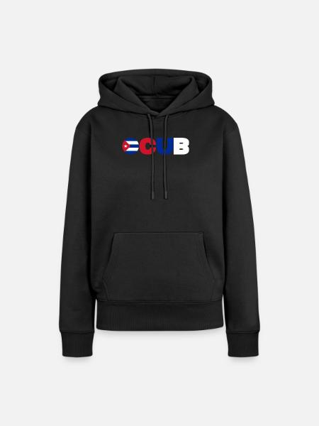 Kuba - Frauen Premium Bio Hoodie - Schwarz