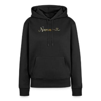 Nana - Grandma - Women’s Premium Organic Hoodie - black - Front - Julia (174cm)
