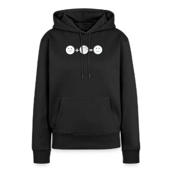 Basketball Love - Frauen Premium Bio Hoodie - Schwarz - Vorne - Julia (174cm)