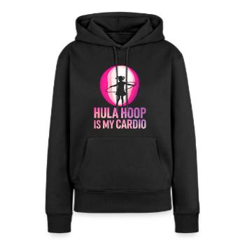 Danse Cerceau Fille Danseuse Cerceau - Sweat à capuche Premium bio Femme - noir - Devant - Julia (174cm)