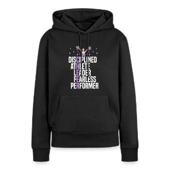 Cheer Cheerleader Cheerleading Danseuse - Sweat à capuche Premium bio Femme - noir - Devant - Julia (174cm)