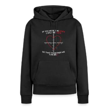 Mathematiklehrer Student Mathematiker Valentinstag - Frauen Premium Bio Hoodie - Schwarz - Vorne - Julia (174cm)