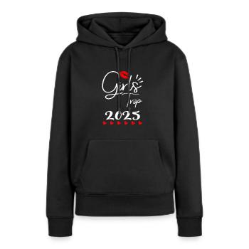 Girls' Trip 2025 Girls Trip Girls' Tour Girls' Trip - Women’s Premium Organic Hoodie - black - Front - Julia (174cm)