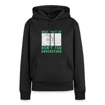 Billard Cue Sports Et Snooker Tournoi - Sweat à capuche Premium bio Femme - noir - Devant - Julia (174cm)