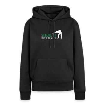 Billard Cue Sports Et Snooker Tournoi - Sweat à capuche Premium bio Femme - noir - Devant - Julia (174cm)