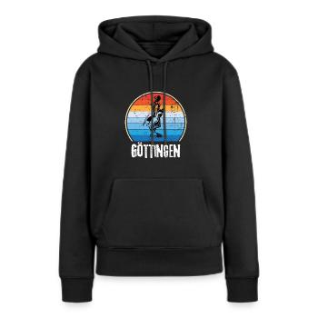 Göttinger Basketball Uni Göttingen Souvenir - Frauen Premium Bio Hoodie - Schwarz - Vorne - Julia (174cm)
