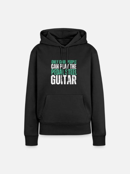 Pedal Steel Guitar - Frauen Premium Bio Hoodie - Schwarz