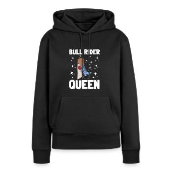Future Bull Rider Steer Riding - Sweat à capuche Premium bio Femme - noir - Devant - Julia (174cm)
