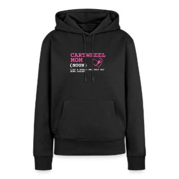 Cheerleader Tumbling Acrobat Cartwheel Mom - Frauen Premium Bio Hoodie - Schwarz - Vorne - Julia (174cm)