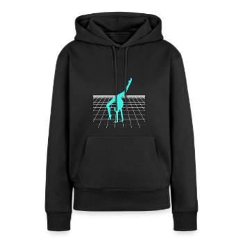 Cheerleader Tumbling Acrobat Cartwheel Mom - Frauen Premium Bio Hoodie - Schwarz - Vorne - Julia (174cm)