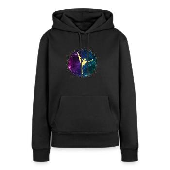 Cheerleader Tumbling Acrobat Cartwheel Maman - Sweat à capuche Premium bio Femme - noir - Devant - Julia (174cm)