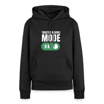 St. Louis Toasted Ravioli - Frauen Premium Bio Hoodie - Schwarz - Vorne - Julia (174cm)