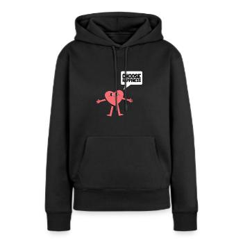 International Day Of Happiness - Women’s Premium Organic Hoodie - black - Front - Julia (174cm)