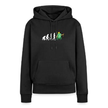Compostez vos ennemis - Sweat à capuche Premium bio Femme - noir - Devant - Julia (174cm)