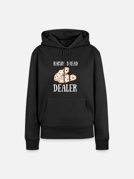 Baking Raisin Bread - Frauen Premium Bio Hoodie - Schwarz