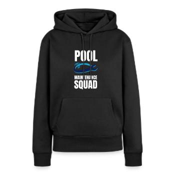 Entretien de piscine et nettoyeur de piscine - Sweat à capuche Premium bio Femme - noir - Devant - Julia (174cm)