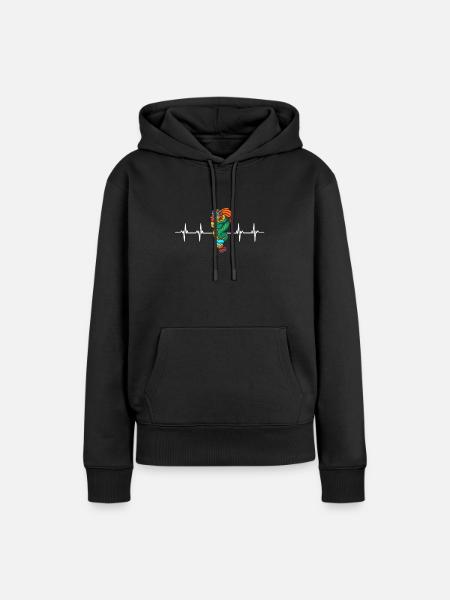 Aztec Calendar - Quetzalcoatl - Frauen Premium Bio Hoodie - Schwarz