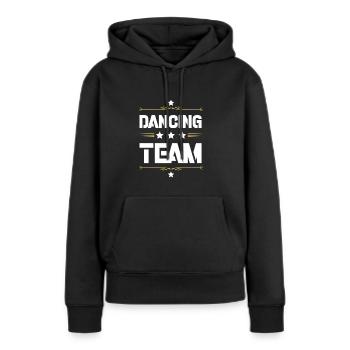 Dancing Team - Frauen Premium Bio Hoodie - Schwarz - Vorne - Julia (174cm)