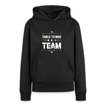 Table Tennis Team - Frauen Premium Bio Hoodie - Schwarz - Vorne - Julia (174cm)