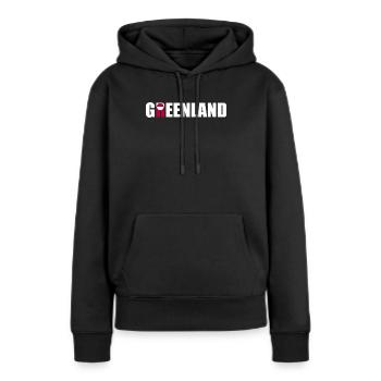 Groenland - Danemark - Danemark - Dänemark - Sweat à capuche Premium bio Femme - noir - Devant - Julia (174cm)