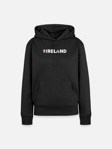 Flagge Irlands - Frauen Premium Bio Hoodie - Schwarz