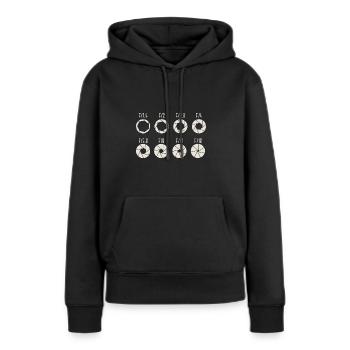 Blende Blendeneinstellung Spiegelreflex Geschenk - Frauen Premium Bio Hoodie - Schwarz - Vorne - Julia (174cm)