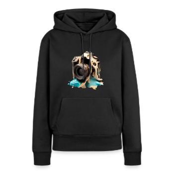 Caméra de fusion - Sweat à capuche Premium bio Femme - noir - Devant - Julia (174cm)