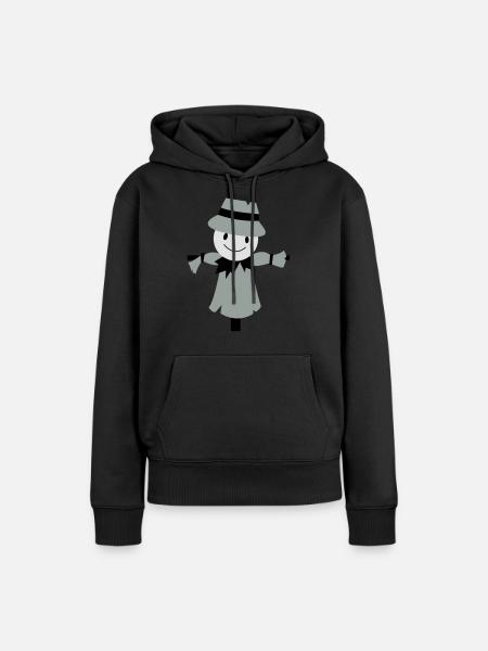 vogelscheuche - Frauen Premium Bio Hoodie - Schwarz