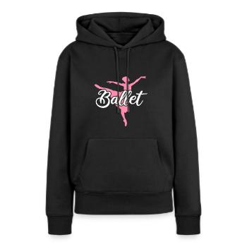 Tänzerin Tanzen Ballett-Tänzerin Ballerina Ballett - Frauen Premium Bio Hoodie - Schwarz - Vorne - Julia (174cm)