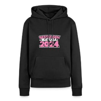 Matura 2024 Maturareise Maturafeier Maturant - Frauen Premium Bio Hoodie - Schwarz - Vorne - Julia (174cm)