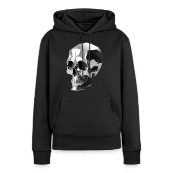 Chrome Skull - Women’s Premium Organic Hoodie - black - Front - Julia (174cm)