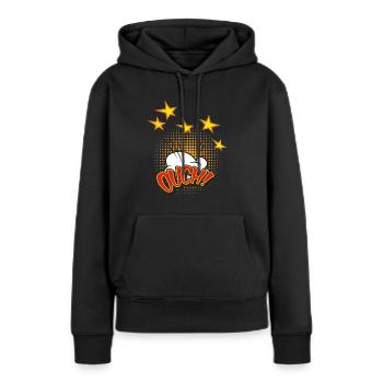 Popart 15 Ouch - Women’s Premium Organic Hoodie - black - Front - Julia (174cm)