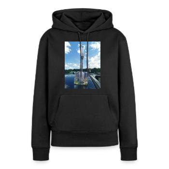 Abstract Beauty - Women’s Premium Organic Hoodie - black - Front - Julia (174cm)