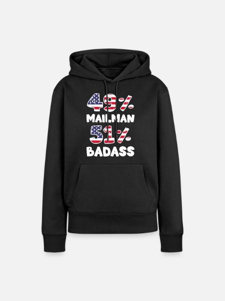 Post Briefzusteller Pakete - Frauen Premium Bio Hoodie - Schwarz