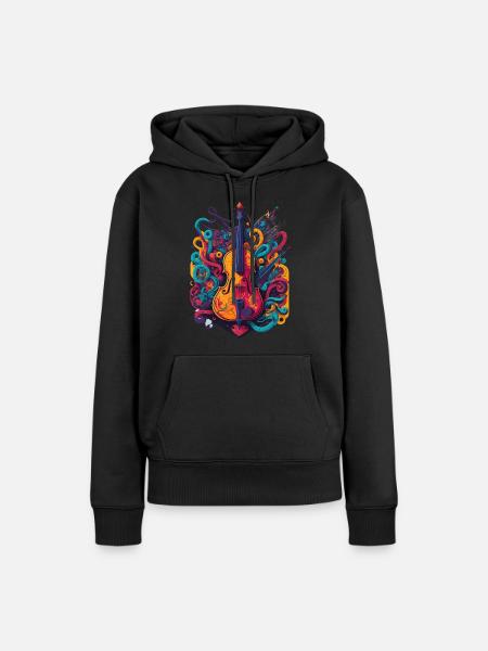 Geiger - Frauen Premium Bio Hoodie - Schwarz
