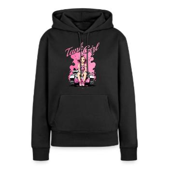 Tank Girl - Frauen Premium Bio Hoodie - Schwarz - Vorne - Julia (174cm)