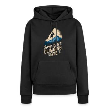 Klettern Freeclimbing felsklettern für Frauen - Frauen Premium Bio Hoodie - Schwarz - Vorne - Julia (174cm)