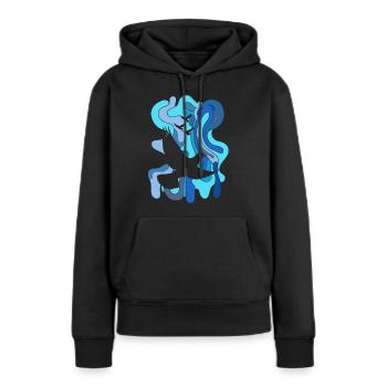 Taube Taubenpost Turteltauben - Frauen Premium Bio Hoodie - Schwarz - Vorne - Julia (174cm)