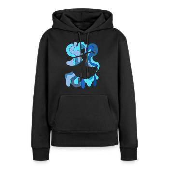 Tanzschule Foxtrott - Frauen Premium Bio Hoodie - Schwarz - Vorne - Julia (174cm)