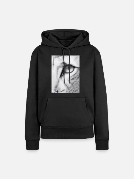 Katzenartig - Frauen Premium Bio Hoodie - Schwarz