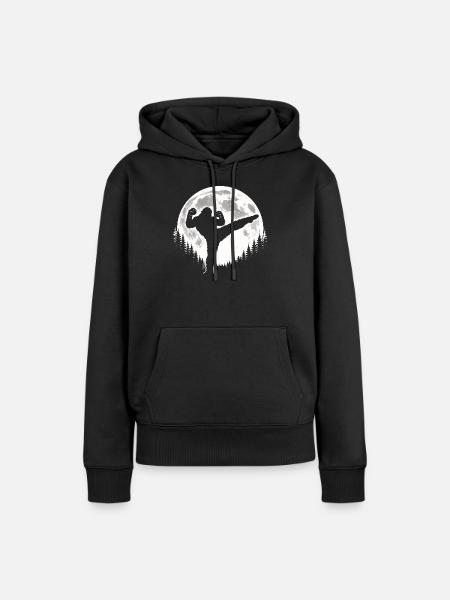 Bigfoot Kickboxen - Frauen Premium Bio Hoodie - Schwarz