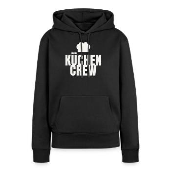 Équipe de cuisine Chef Gastro Restaurant Chapeau de chef - Sweat à capuche Premium bio Femme - noir - Devant - Julia (174cm)